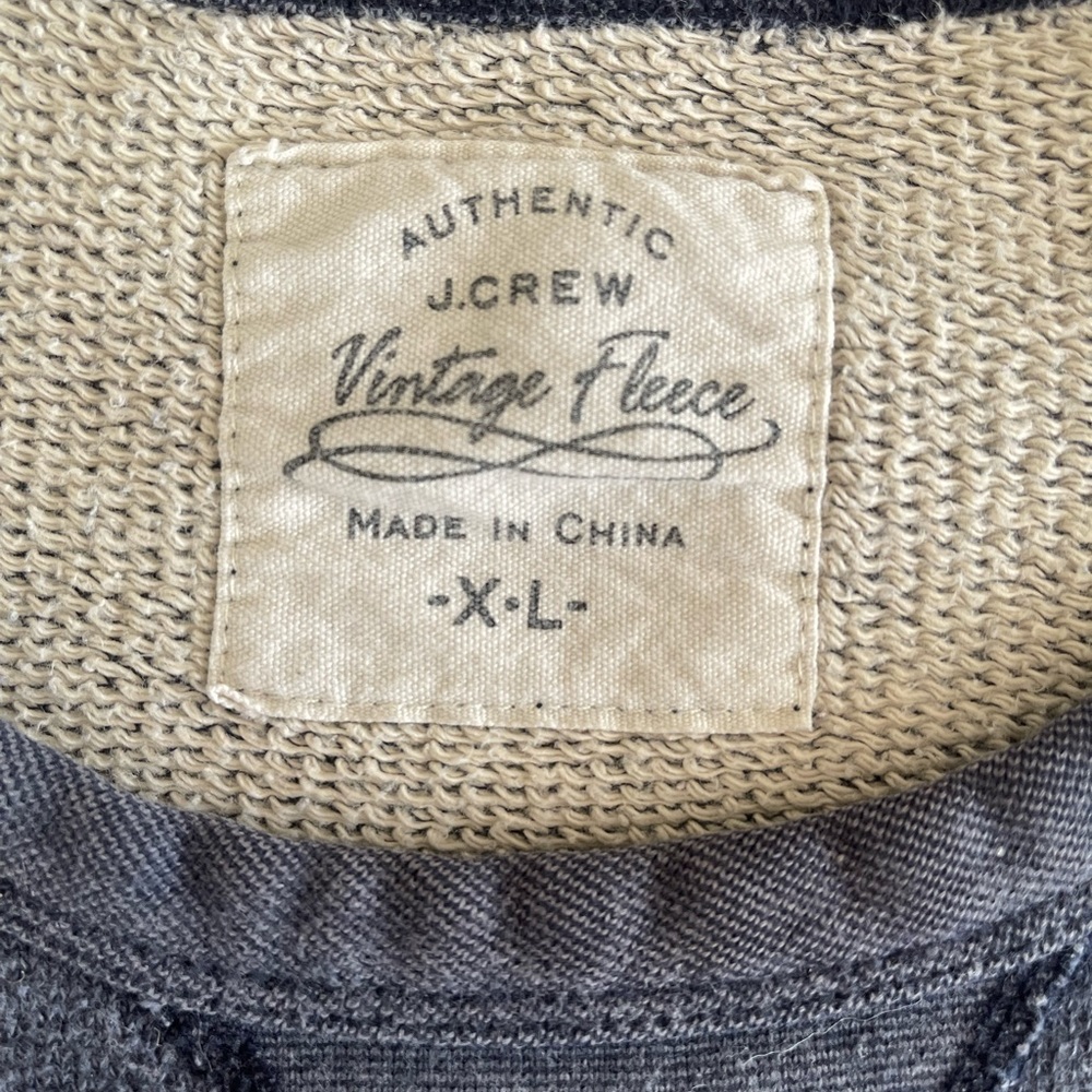 J. Crew Men’s Authentic Vintage Fleece size XL - Picture 3 of 5